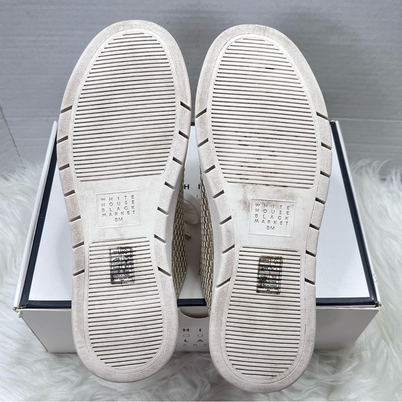 WHBM Gold Metallic Sneakers Mules Size 8 - Picture 8 of 11